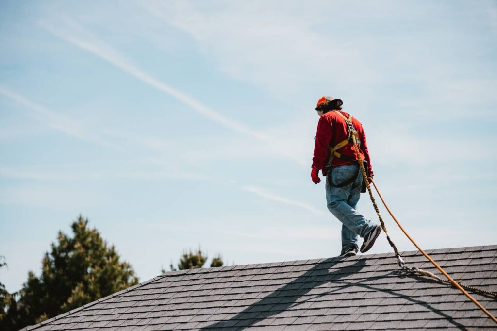 starting roof treatment by Roof Maxx of Tri-Cities