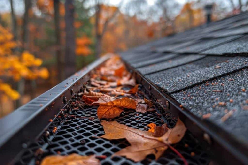 granule loss in gutters